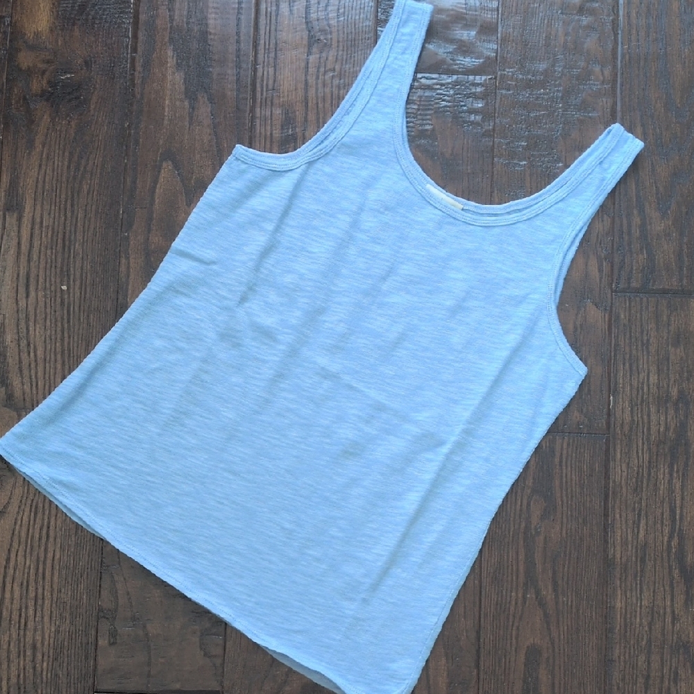 SUNDANCE I NWT Sky Blue Ultimate Airy Slub Cotton Cami Tank Top, XL - Picture 2 of 8